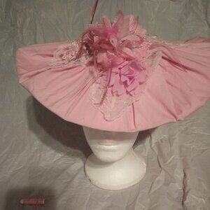 SUMMER CLEARANCE SALE PINK FASCINATOR TOPPER FOR CHURCH AND SPECIAL EVENTS